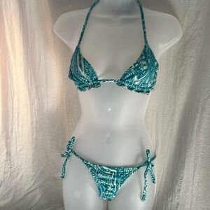 Jax Blue and White Bikini